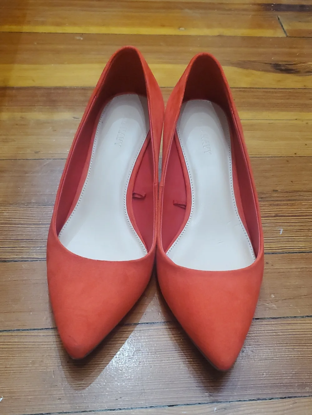 Faux Suede Kitten Heel